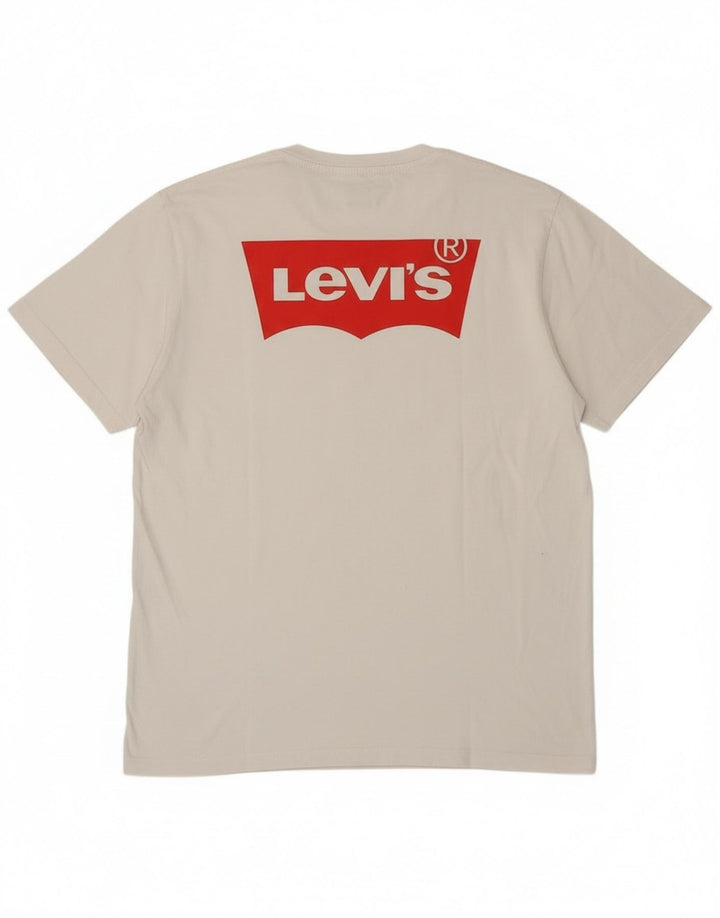 T-shirt grafica da uomo Levi's Top in cotone bianco medio