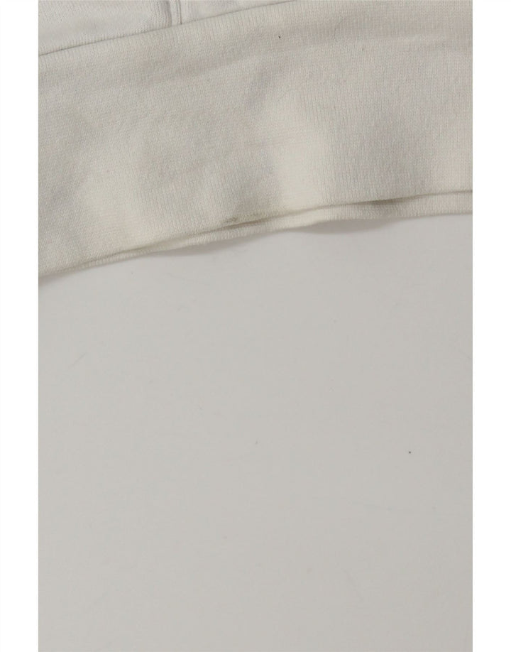 Maglione con cappuccio grafico da uomo Lotto in cotone bianco medio