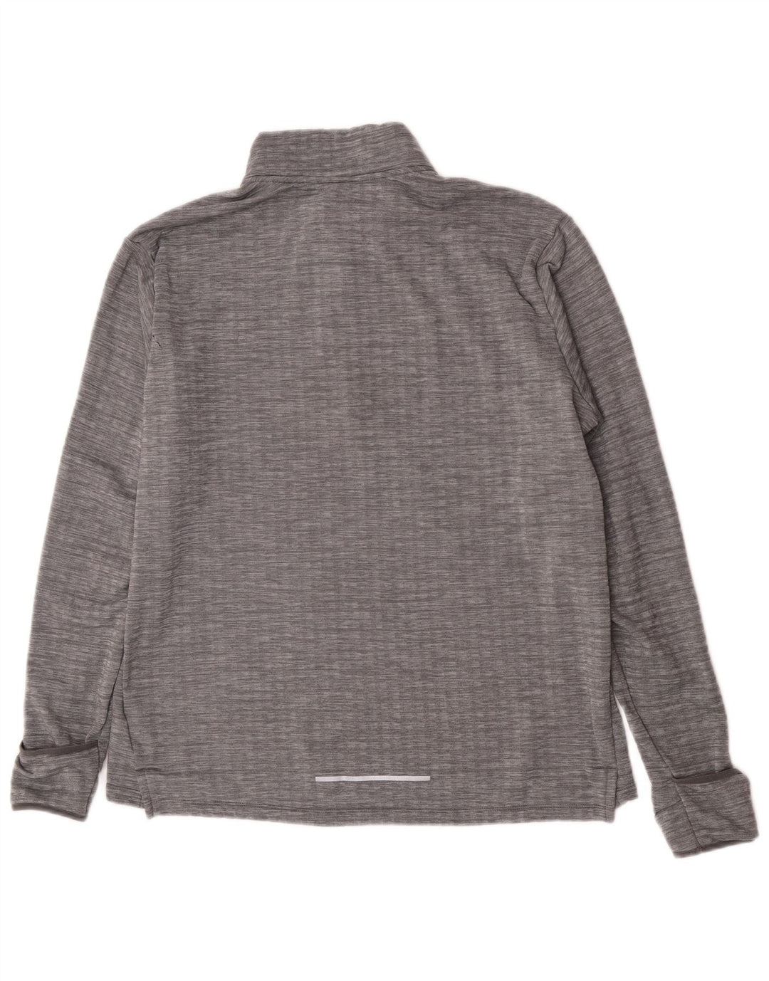 Nike Uomo Running Zip Collo Pullover Tuta Top Large Grigio Poliestere