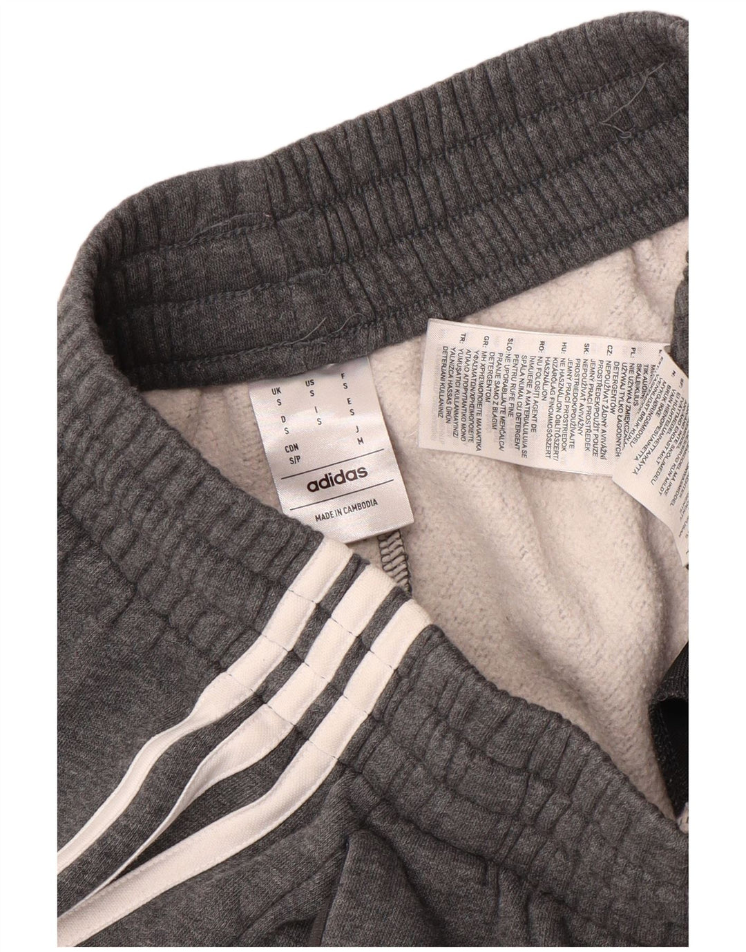 Pantaloni da tuta da uomo ADIDAS Joggers piccoli in cotone grigio
