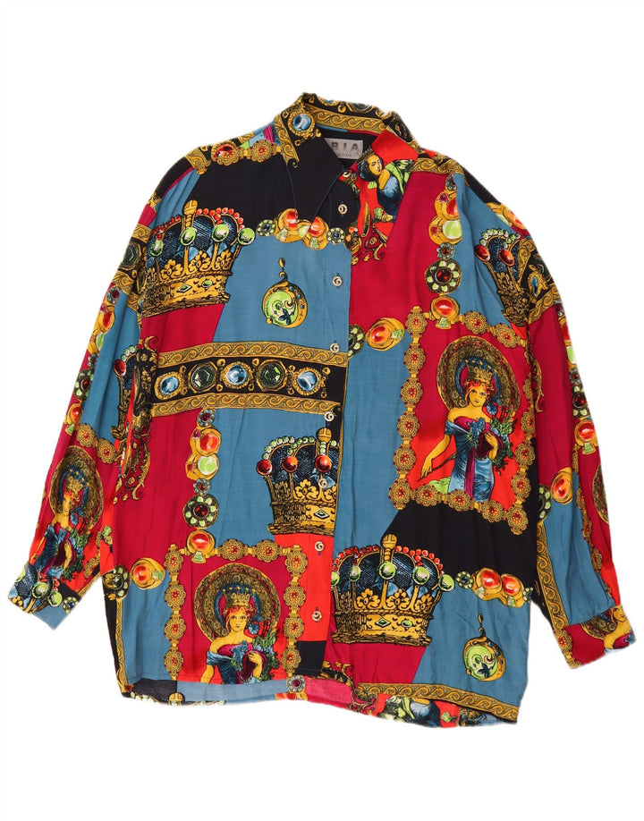 Camicetta da donna con motivo astratto ARIA UK 18 XL multicolore