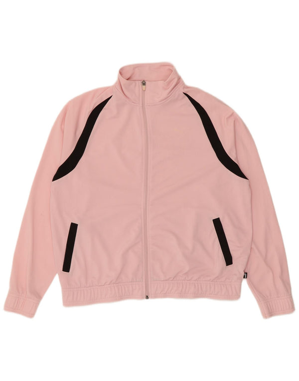 Giacca da ginnastica oversize da donna Puma UK 16 Large Rosa Colourblock