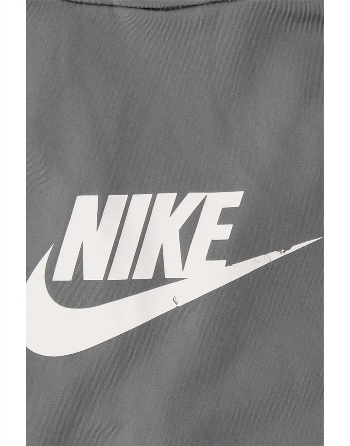 Giacca da tuta da ragazzo Nike, 8-9 anni, piccola, in poliestere color block grigio