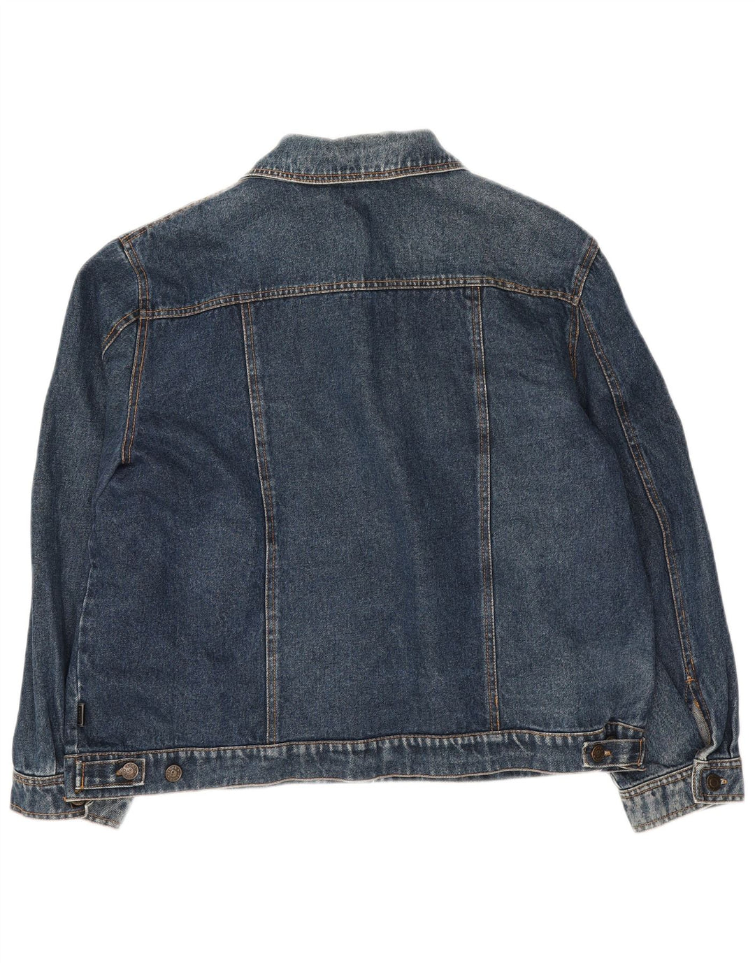 Giacca di jeans oversize da donna vintage UK 10 piccola blu
