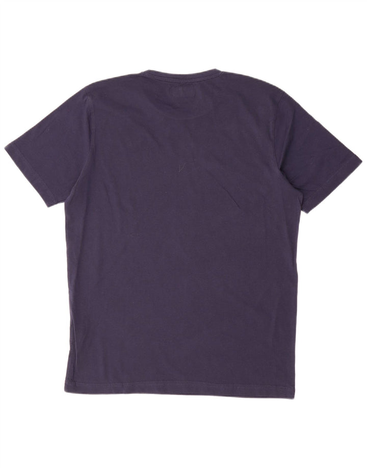 T-shirt grafica da uomo Kappa Top Large in cotone blu navy