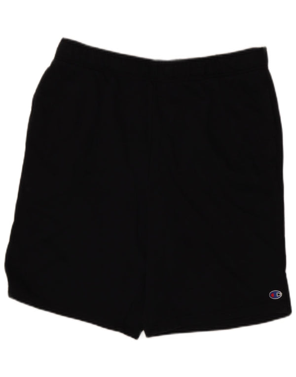 Pantaloncini sportivi da uomo Champion grandi in cotone nero