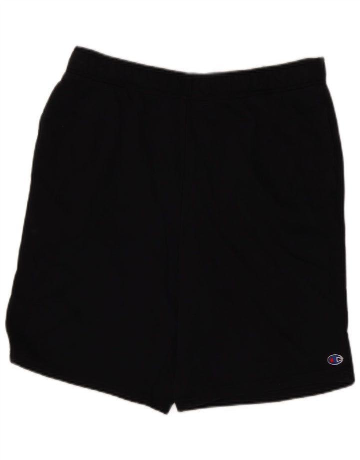 Pantaloncini sportivi da uomo Champion grandi in cotone nero