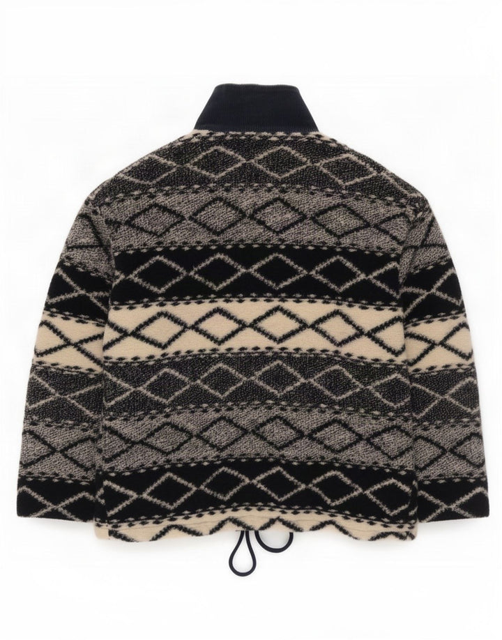 Giubbotto bomber da uomo Wampum UK 44 2XL Poliestere geometrico grigio