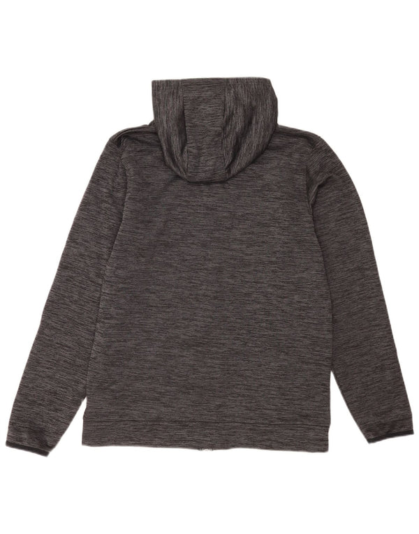Felpa con cappuccio e zip Under Armour per ragazzi Cold Gear 13-14 anni XL grigio chiazzato