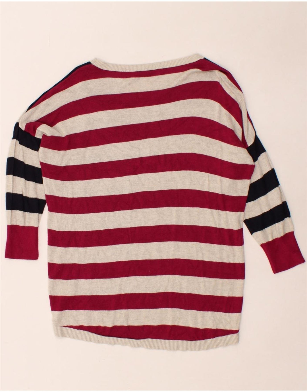 OASIS Womens Boat Neck Jumper Sweater UK 14 Medium Multicoloured Striped Vintage Oasis and Second-Hand Oasis from Messina Hembry 