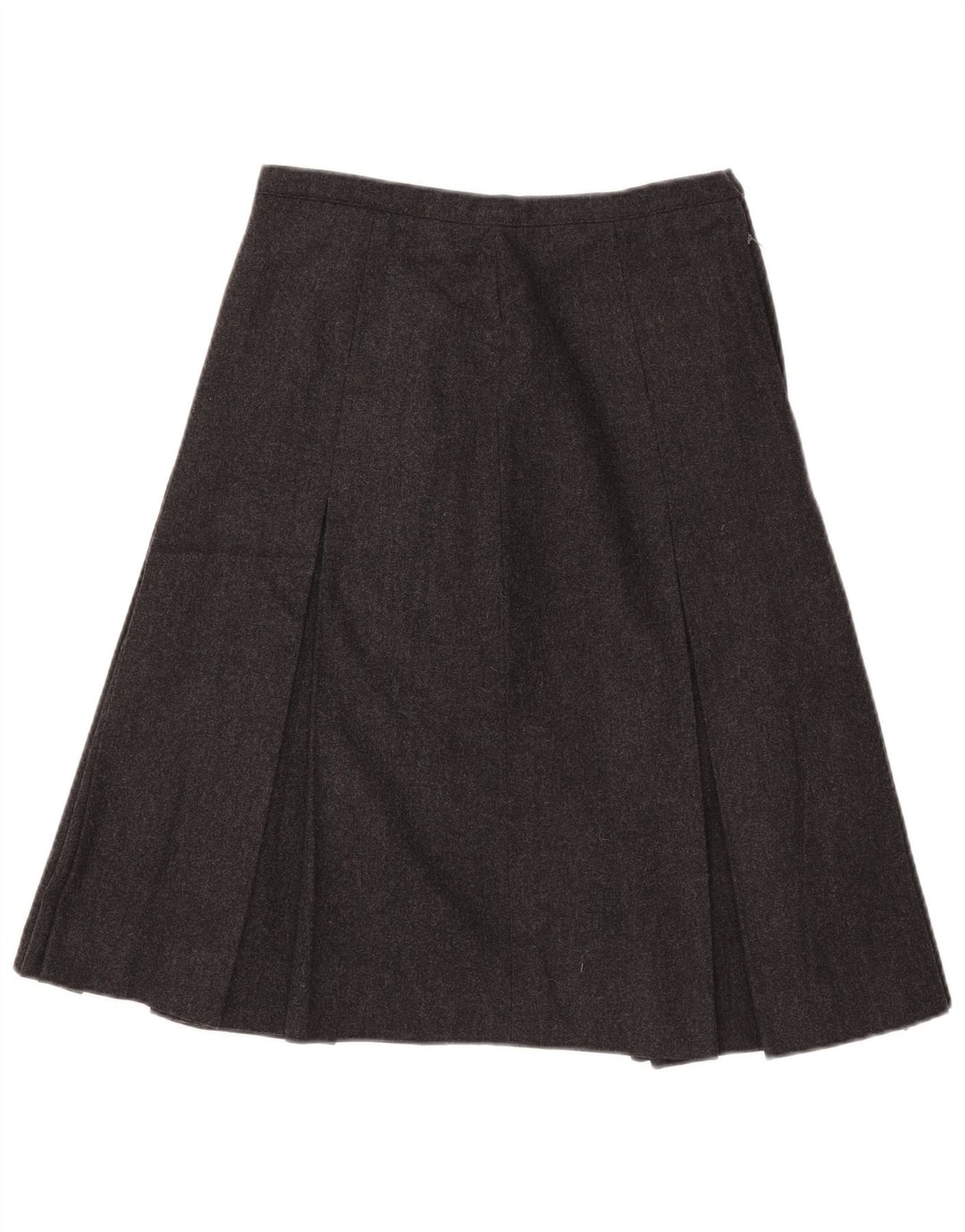 Gonna a pieghe vintage da donna W28 Grigio medio