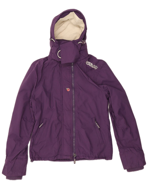 Superdry Womens The Windcheater Windbreaker Jacket UK 14 Medium Purple