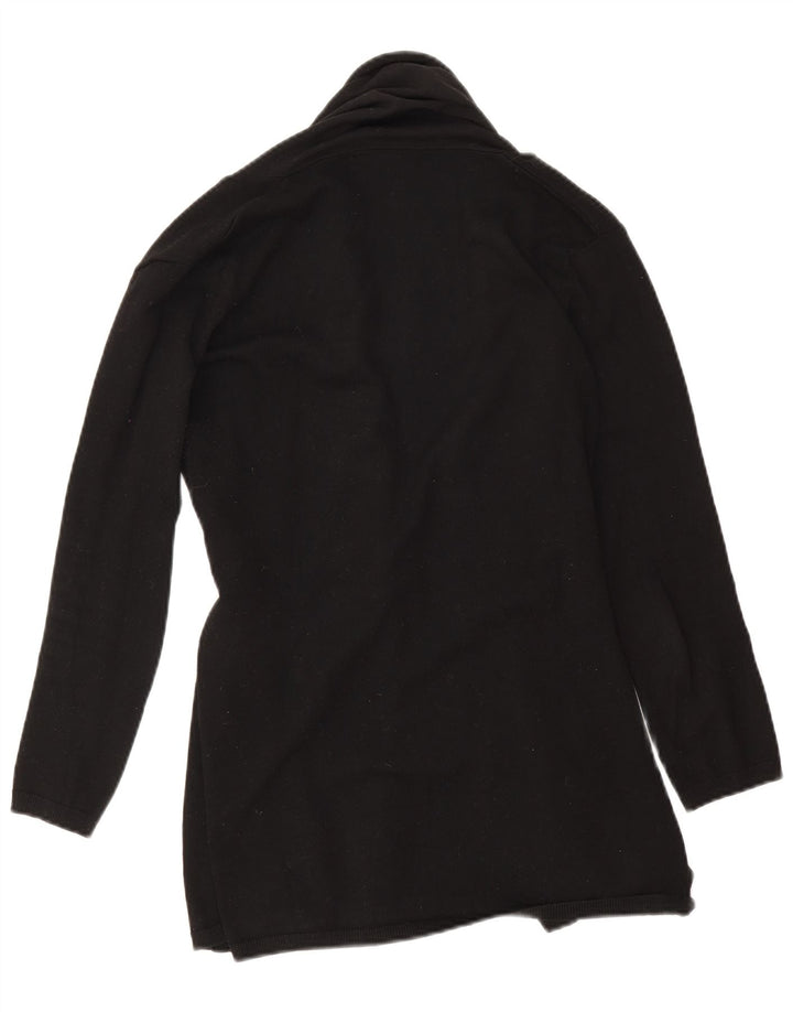 Maglione cardigan aperto oversize lungo da donna Zara UK 10 piccolo nero