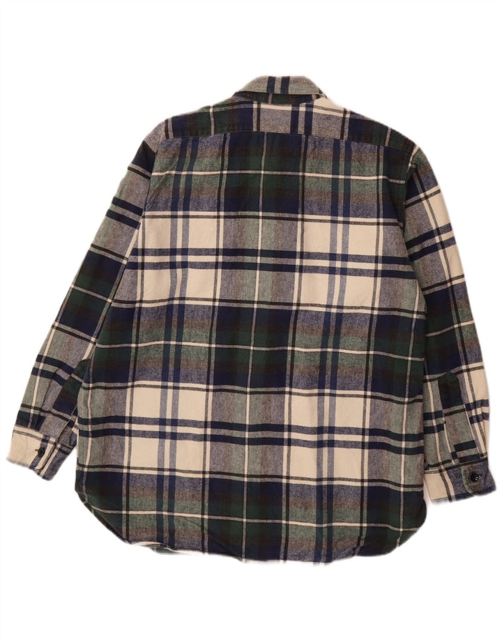 Camicia da uomo in flanella L.L.Bean in cotone a quadri verde medio