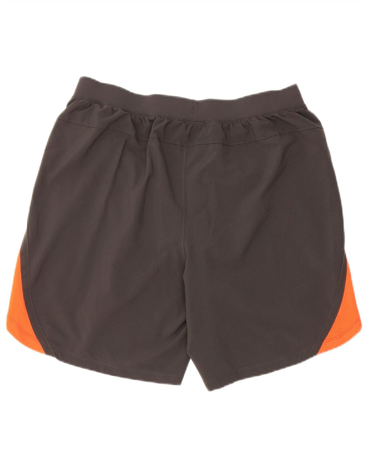 Pantaloncini sportivi Under Armour da uomo Heat Gear, grandi, in poliestere color block grigio