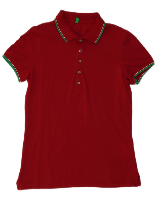 Polo Benetton Uomo Piccola Rossa In Cotone