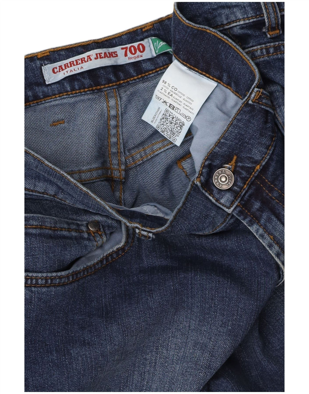 CARRERA Jeans dritti da uomo 700 W36 L28 cotone blu navy