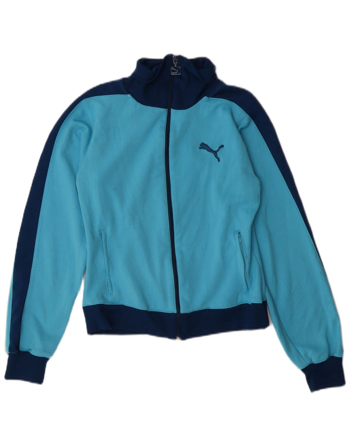 Giacca corta da tuta da donna PUMA UK 10 Small Blu Colourblock