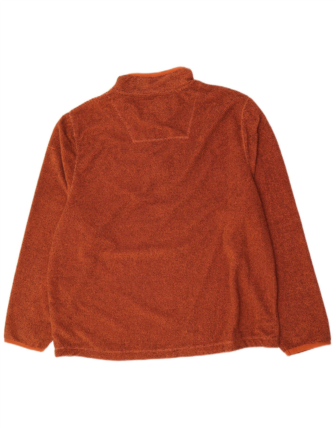 Maglione in pile da uomo con collo con zip Weird Fish 4XL poliestere marrone