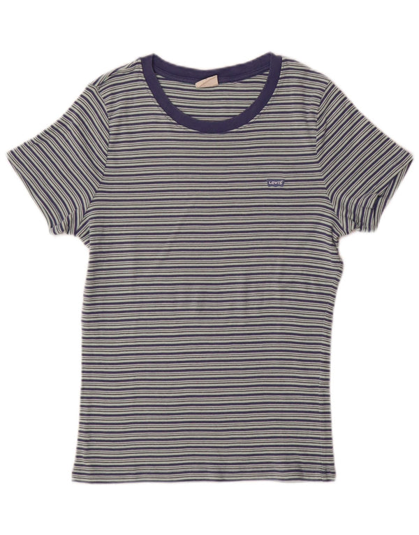 T-shirt da donna LEVI'S UK 14 a righe grandi blu