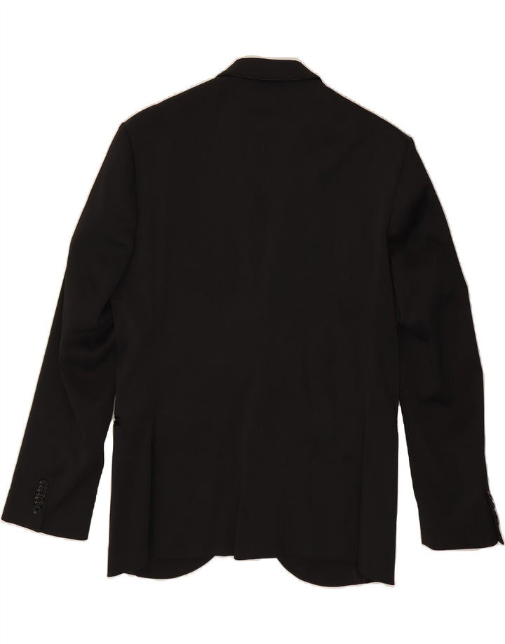 HAVANA & CO Giacca blazer a 2 bottoni da uomo IT 48 poliestere medio nero