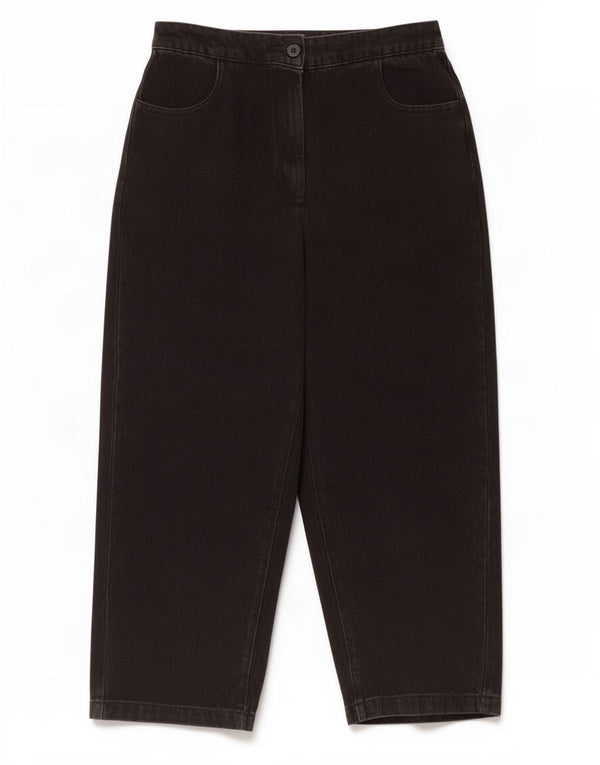 Jeans affusolati corti da donna Zara piccoli W26 L24 cotone nero