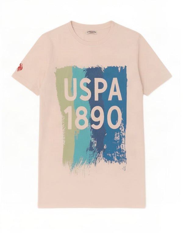 Polo Assn. T-shirt grafica da bambino 14-15 anni in cotone bianco