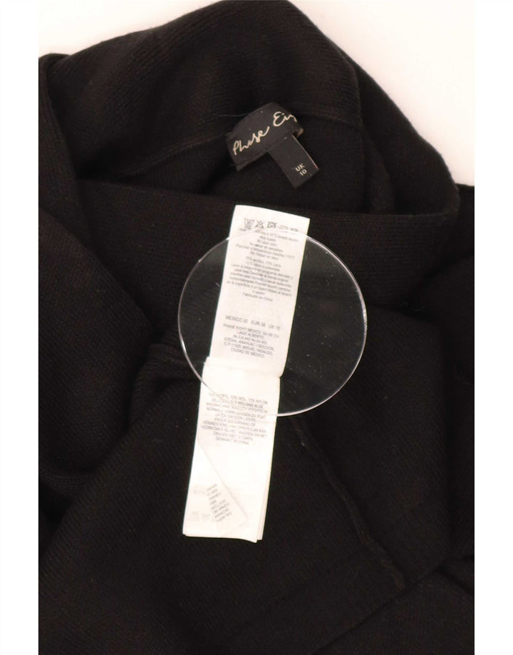 Maglione cardigan lungo oversize da donna Phase Eight UK 10 piccolo nero