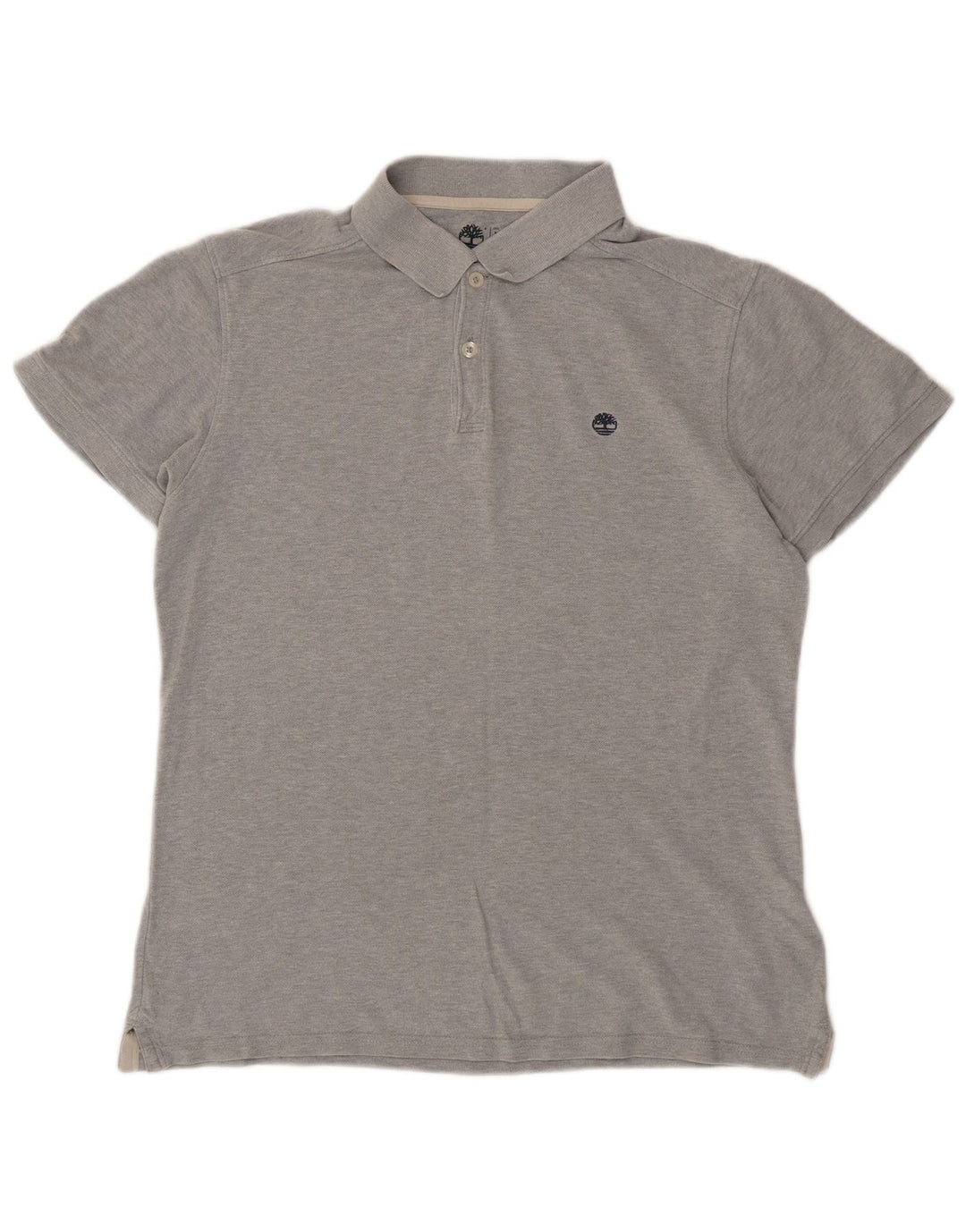 Polo da uomo slim fit TIMBERLAND in cotone grigio medio