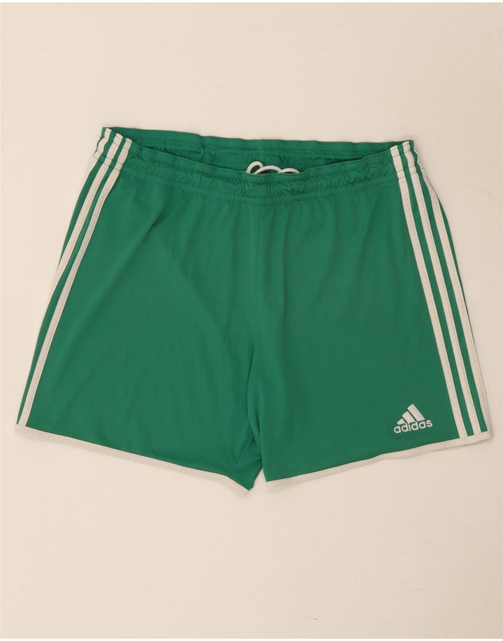 Pantaloncini sportivi Adidas da uomo grandi verdi