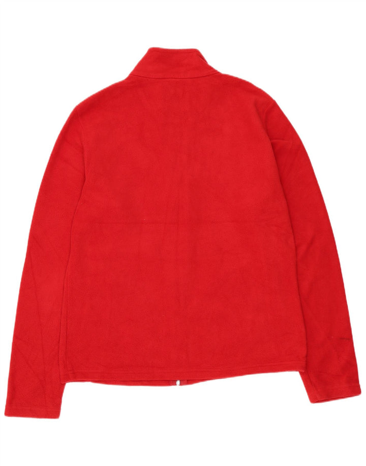 Giacca in pile da donna Marks & Spencer UK 12 Medium Red Poliestere