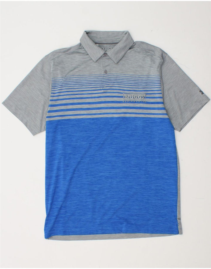 Polo da uomo UNDER ARMOUR Heat Gear Poliestere color block grigio medio