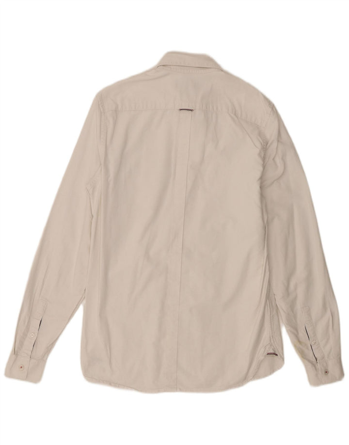 Camicia da uomo Fred Perry piccola in cotone bianco