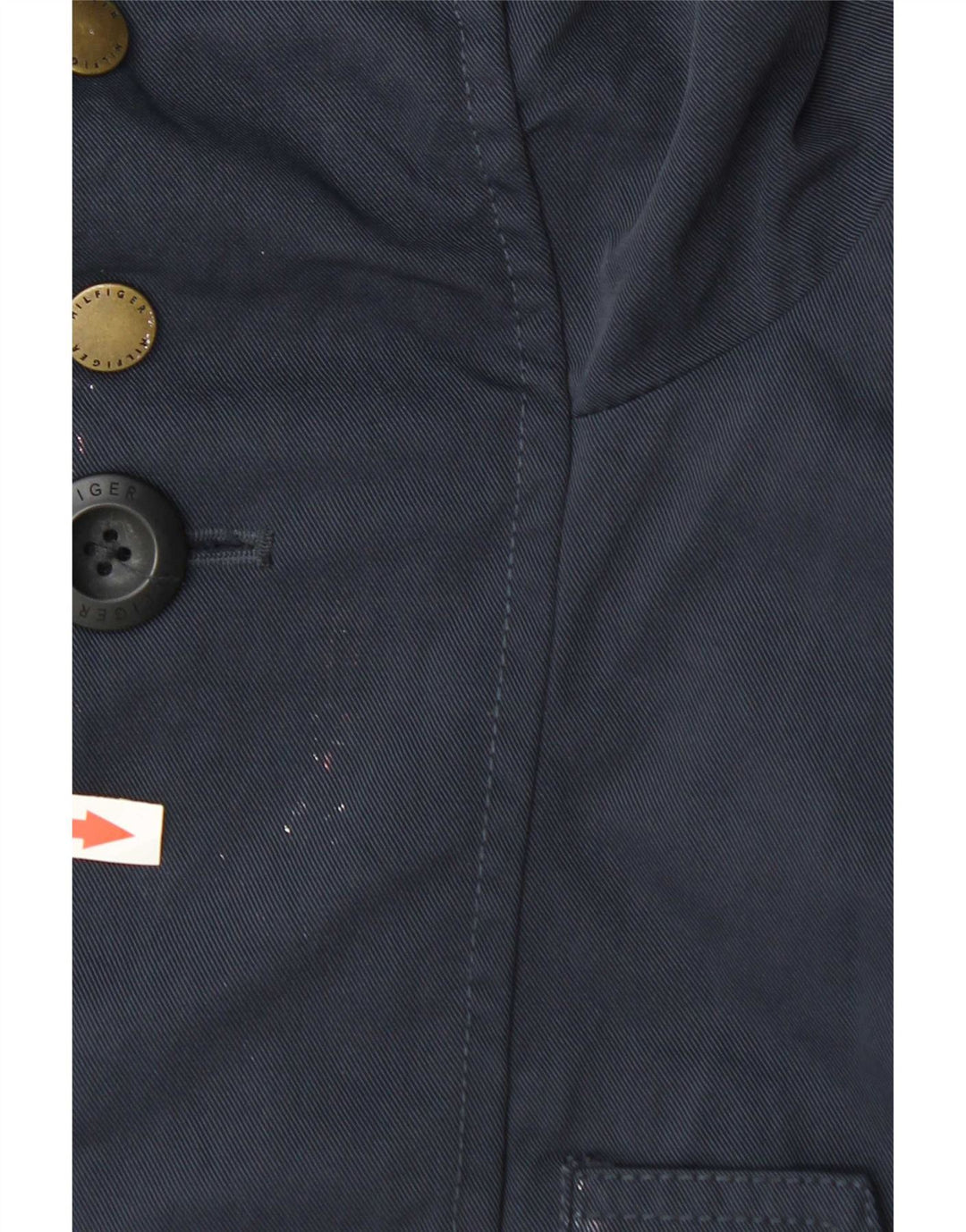 Giacca antipioggia con cappuccio da uomo Tommy Hilfiger UK 38 media blu navy in poliammide