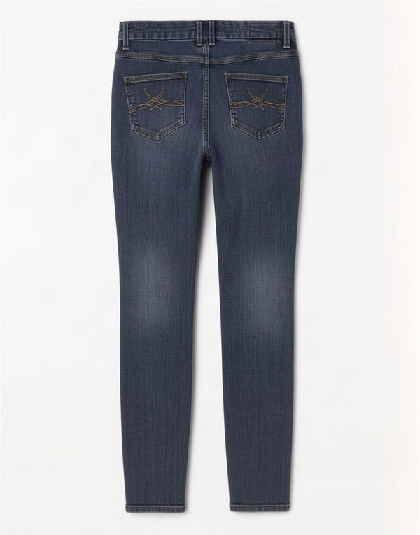 Jeans skinny da donna Zara UK 10 piccoli W26 L27 cotone blu