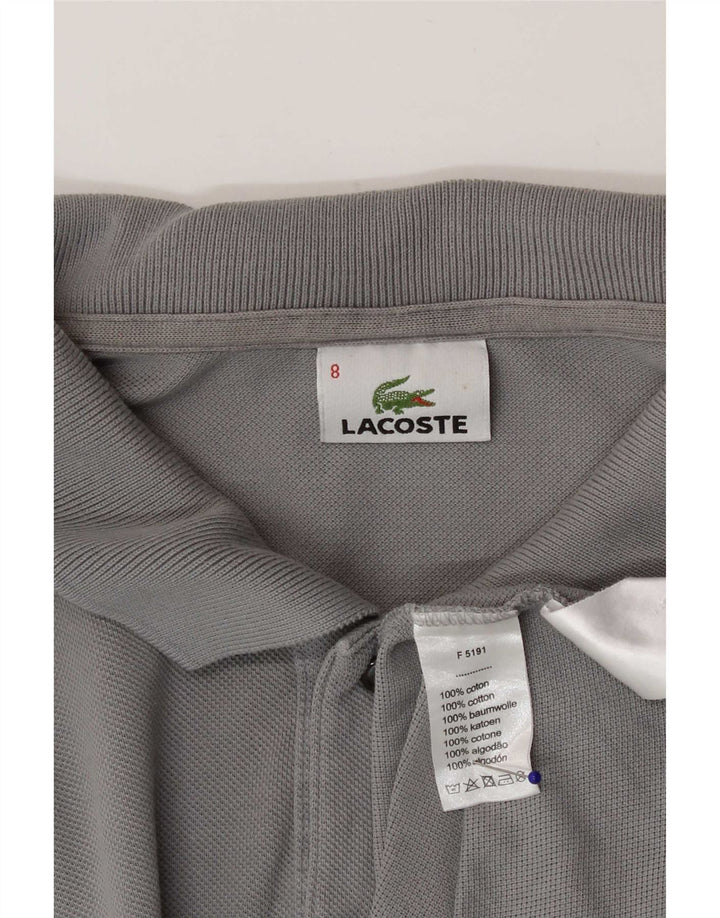 Polo da uomo Lacoste taglia 8 3XL cotone grigio