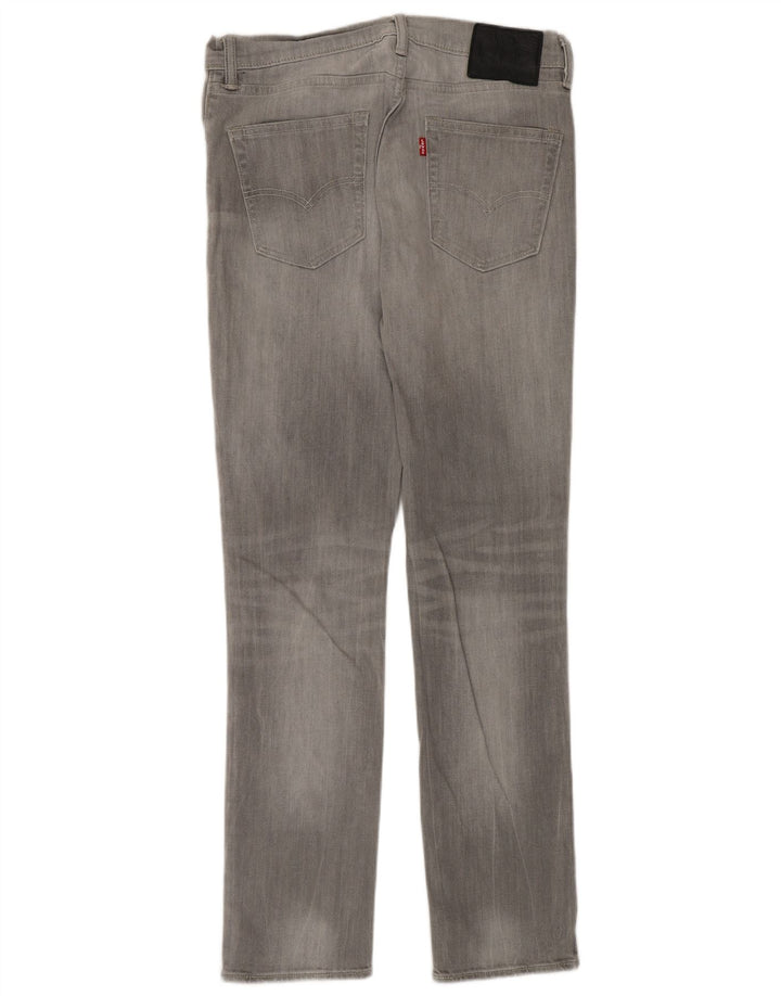 Levi's Uomo 511 Slim Jeans W32 L32 Cotone Grigio
