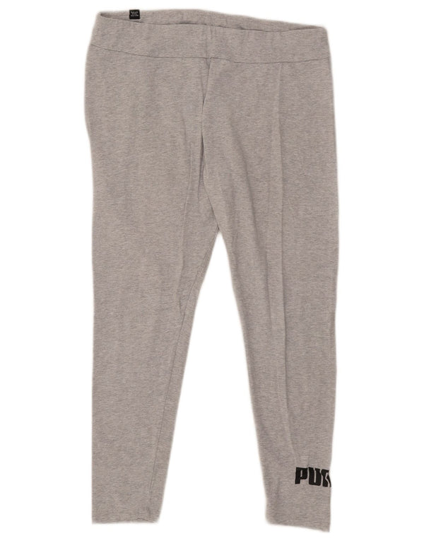 Leggings grafici da donna Puma UK 14 Large Grey Flecked