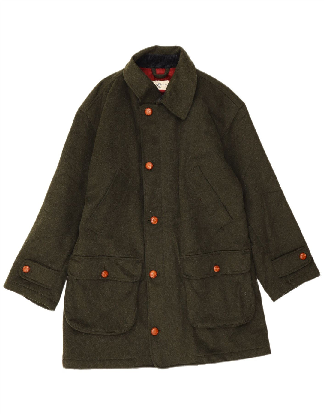 Cappotto Uomo Belfe & Belfe IT 50 Large Verde Lana