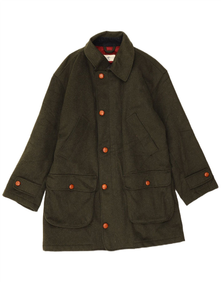 Cappotto Uomo Belfe & Belfe IT 50 Large Verde Lana