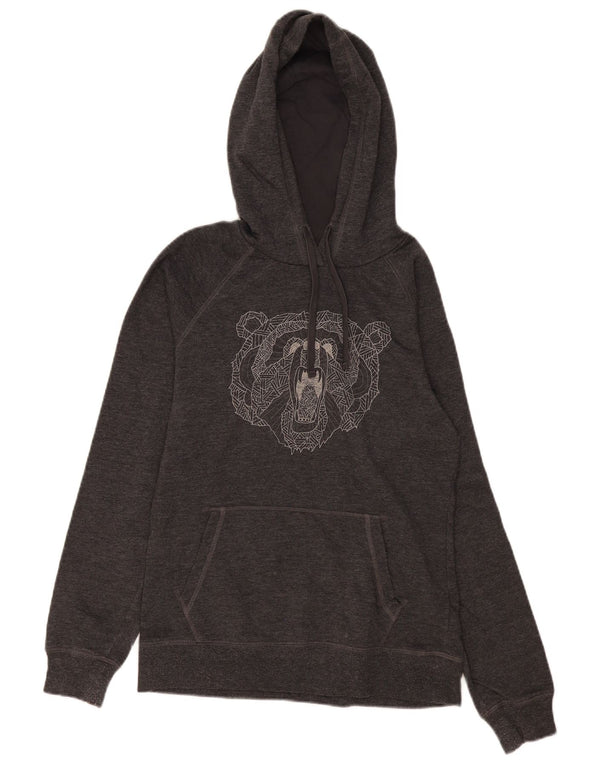 Felpa con cappuccio grafica da donna The North Face UK 14 Cotone grigio medio