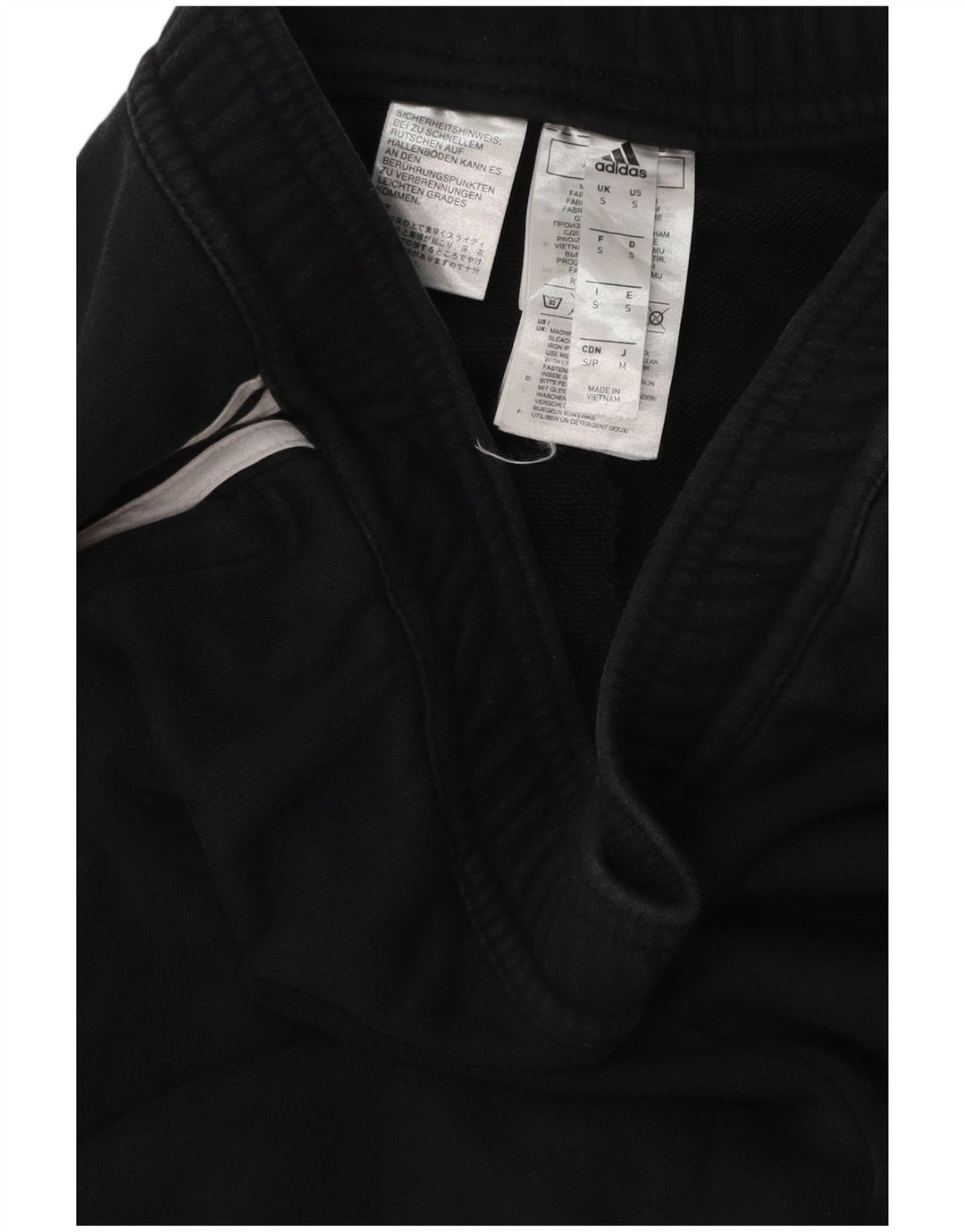 Pantaloni da tuta da uomo Adidas Small in cotone nero