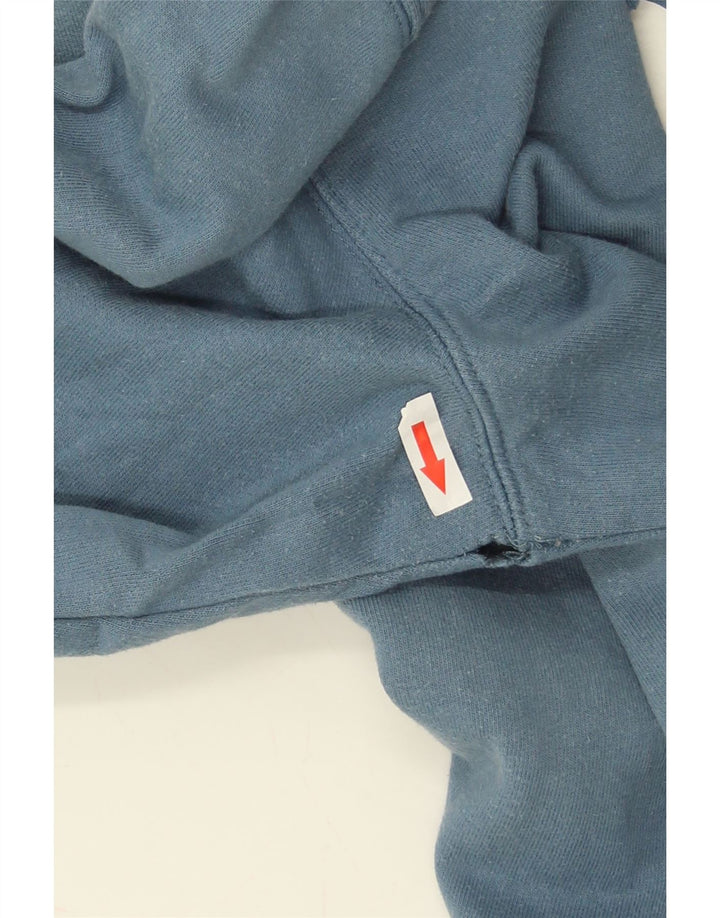 Felpa con cappuccio grafica da uomo Vans Large in cotone blu