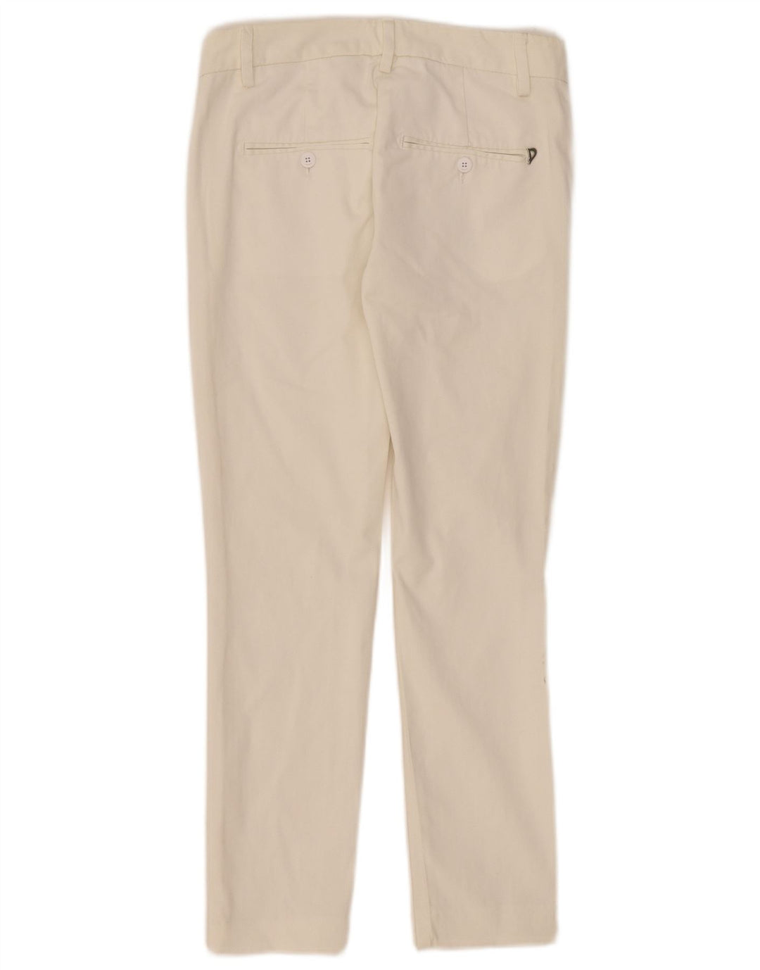 Pantaloni chino slim da donna Dondup W26 L27 cotone bianco