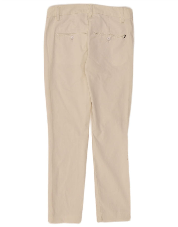Pantaloni chino slim da donna Dondup W26 L27 cotone bianco