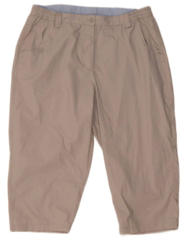 Bermuda da donna Mountain Warehouse UK 16 Large W34 Poliestere beige