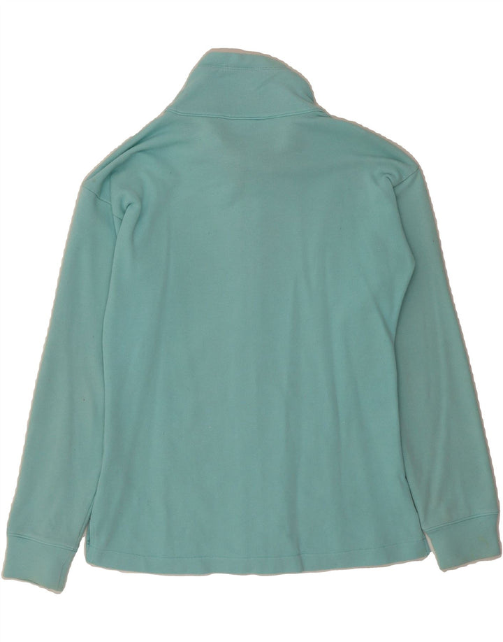 CHAMPION Womens Graphic Tracksuit Top Jacket UK 14 Large Turquoise Cotton Vintage Champion and Second-Hand Champion from Messina Hembry 