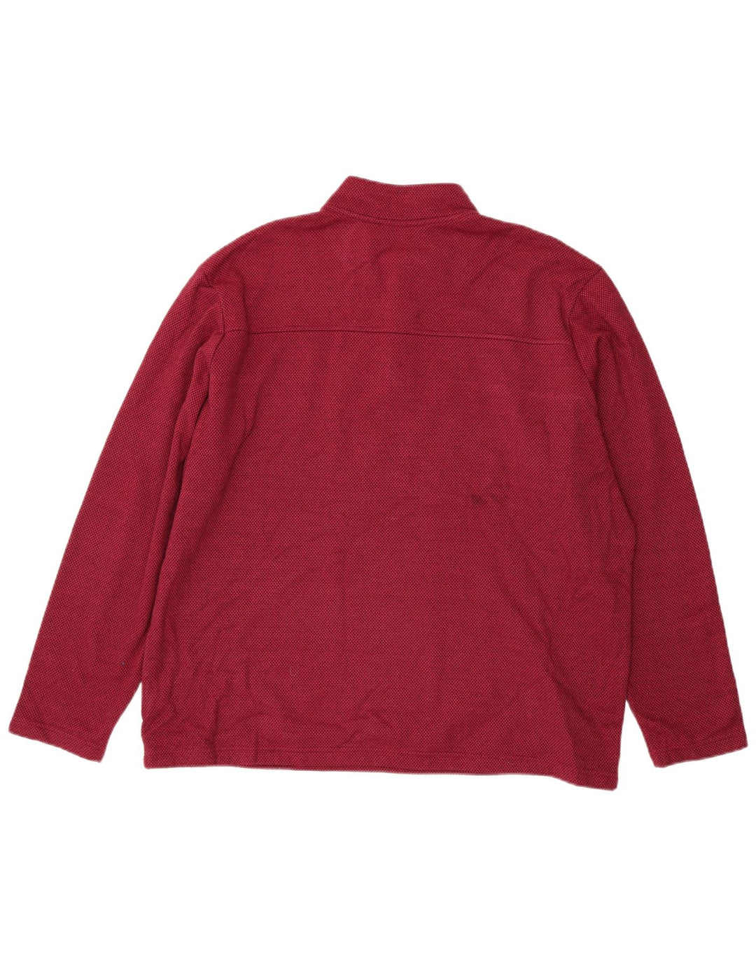 Felpa Adidas da uomo con zip e collo maglione XL rosso poliestere