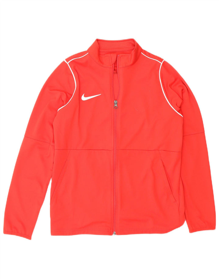 Giacca da tuta da ragazzo Nike Dri Fit Top Jacket 12-13 anni Large Rosso Poliestere