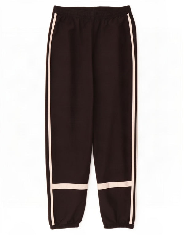 Pantaloni da tuta con grafica Adidas da uomo, pantaloni da jogging, grandi, in poliestere nero